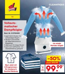 Vollautomatischer Dampfbügler bei Netto Marken-Discount in Gelsenkirchen Vollautomatischer Dampfbügler im Angebot bei Netto Marken-Discount Gelsenkirchen für 99,99 €
