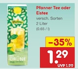 Pfanner Tee oder Eistee im aktuellen Netto Marken-Discount Prospekt