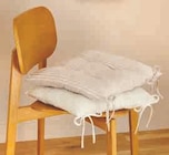 Galette de chaise velours côtelé 40x40cm en promo chez Super U Besançon à 4,83 €