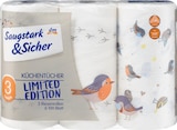 Küchentücher Design 3-lagig (3x100 Blatt) von Saugstark&Sicher für 3,45 € bei dm-drogerie markt im Angebot Küchentücher Design 3-lagig (3x100 Blatt) von Saugstark&Sicher im aktuellen dm-drogerie markt Prospekt