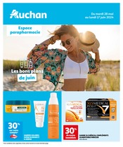 Prospectus Auchan Hypermarché à Bordeaux, "Les bons plans de juin", 10 pages de promos valables du 28/05/2024 au 17/06/2024