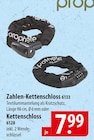 Prophete Zahlen-Kettenschloss 6133 oder Kettenschloss 6128 Angebote bei famila Nordost Pinneberg für 7,99 €