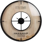 HORLOGE BOUCHONS WINE D55 - Maisons du Monde à Lyon HORLOGE BOUCHONS WINE D55 en promo chez Maisons du Monde Lyon à 74,99 €