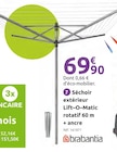 Séchoir extérieur Lift-O-Matic rotatif 60 m + ancre - Mr. Bricolage à Antibes Séchoir extérieur Lift-O-Matic rotatif 60 m + ancre en promo chez Mr. Bricolage Antibes à 69,90 €