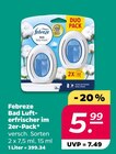 Bad Lufterfrischer im 2er-Pack von Febreze im aktuellen Netto mit dem Scottie Prospekt für 5,99 €