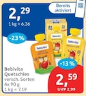 Quetschies Vollkorn in Apfel Banane von Bebivita im aktuellen budni Prospekt