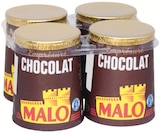 Yaourt emprésuré pot carton chocolat - MALO dans le catalogue Intermarché Super