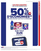 Promos Sun dans le catalogue "LE MOIS À VOS MARQUES, PRÊTS, PRÊTS, PARTEZ !" de Carrefour à la page 47
