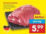 Schweine-Nacken Angebot in Küstriner Vorland Schweine-Nacken im aktuellen Prospekt bei Netto Marken-Discount in Küstriner Vorland