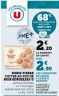 Minis pizzas cuites au feu de bois surgelées à Super U dans Vierville-sur-Mer Minis pizzas cuites au feu de bois surgelées à Super U dans Vierville-sur-Mer