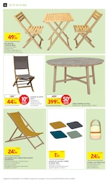 Prix et réduction Chaise Pliante dans le prospectus Intermarché Hyper en cours Offre Chaise Pliante dans le catalogue Intermarché Hyper du moment à la page 46