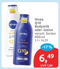 Q10 Bodymilk Angebote von Nivea bei budni Stade für 6,49 €