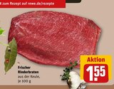 Aktuelles Frischer Rinderbraten Angebot bei REWE in Recklinghausen ab 1,55 €