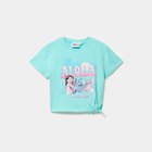 Promo T-shirt avec noeud coton Stitch bleu turquoise fille à 4,99 € dans le catalogue La Halle à Tourville-la-Rivière