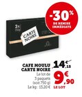 Cafe moulu - Carte Noire - Super U à Mérignac Cafe moulu - Carte Noire en promo chez Super U Mérignac à 9,90 €