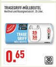 Aktuelles TRAGEGRIFF-MÜLLBEUTEL Angebot bei Marktkauf in Duisburg ab 0,65 €
