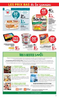 Promotion Lait dans le prospectus U Express, valable du 27/05/2026 au 07/06/2026 Promo Lait dans le catalogue U Express du moment à la page 3