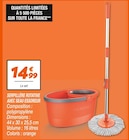 Serpillère rotative avec seau essoreur en promo chez Netto Serpillère rotative avec seau essoreur dans le catalogue Netto