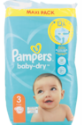 Les 124 couches Baby Dry - Pampers en promo chez Stokomani Marseille à 19,99 €