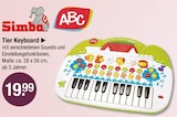 Tier Keyboard von Simba im aktuellen V-Markt Prospekt für 19,99 €