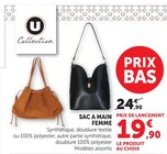 Sac à main femme - U Collection - Hyper U à Aix-en-Provence Sac à main femme - U Collection en promo chez Hyper U Aix-en-Provence à 19,90 €
