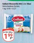 Mozzarella Mini im Angebot bei GLOBUS in Gera Mozzarella Mini Angebote von Galbani bei GLOBUS Gera für 1,99 €