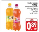 fruit 2 go im Angebot bei EDEKA in Hof fruit 2 go Angebote von Franken Brunnen bei EDEKA Hof für 0,89 €