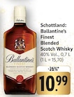 Finest Blended Scotch Whisky Angebote von Ballantine's bei E center Konstanz für 10,99 €