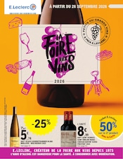 Catalogue E.Leclerc à Bruyères cette semaine, valable du 26/09/2026 au 11/10/2026 Prospectus E.Leclerc à Bruyères, "LA FOiRE AUX ViNS", 76 pages de promos valables du 26/09/2026 au 11/10/2026
