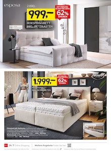 Bett im XXXLutz Möbelhäuser Prospekt "NR. 1 BEIM PREIS" mit 32 Seiten (Aachen)