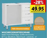 Aktuelle Badmöbel Angebote bei Sconto SB in Erfurt Aktuelles WASCHBECKENUNTERSCHRANK Angebot bei Sconto SB in Erfurt ab 49,95 €