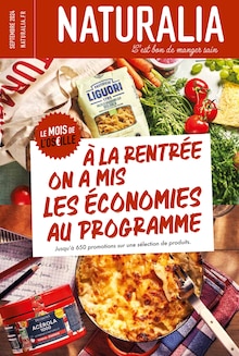 Prospectus Naturalia en cours, "À la rentrée on a mis les économies au programme", page 1 sur 10