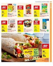 Prix et réduction Soupe Miso dans le prospectus Carrefour en cours Offre Soupe Miso dans le catalogue Carrefour du moment à la page 45