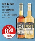 40 Rum oder Eierlikör von Pott im aktuellen V-Markt Prospekt für 8,99 €