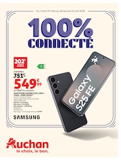 Prospectus Supermarchés Auchan Hypermarché en cours à Ménétrol et alentours, "100% CONNECTÉ", 8 pages, 31/03/2026 - 12/04/2026 Catalogue Supermarchés Auchan Hypermarché en cours à Ménétrol et alentours, "100% CONNECTÉ", 8 pages, 31/03/2026 - 12/04/2026