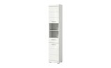Schrank im Höffner Prospekt Hochschrank SCHLOONSEE Breite 37cm 2 Tür 1 Schubkasten 2 offene Fächer MDF-Front in verschiedenen Farben erhältlich Badmöbel Badschrank Schrank Bad Schloonsee im aktuellen Höffner Prospekt für 199,00 €