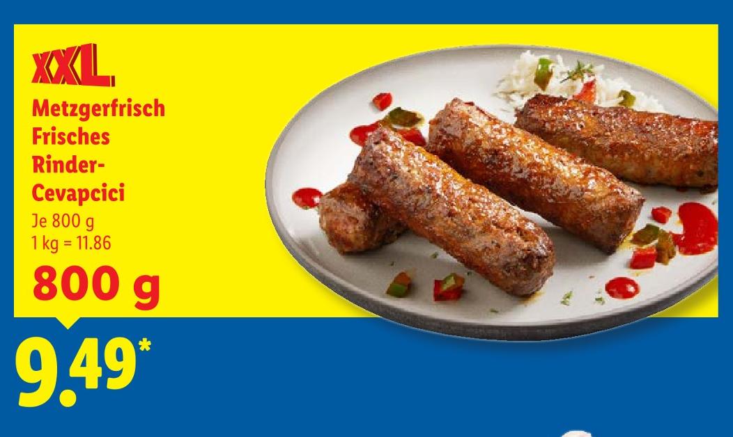 Frisches Rinder-Cevapcici