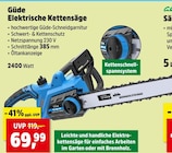 Elektrische Kettensäge Angebote von Güde bei Thomas Philipps Leipzig für 69,99 €