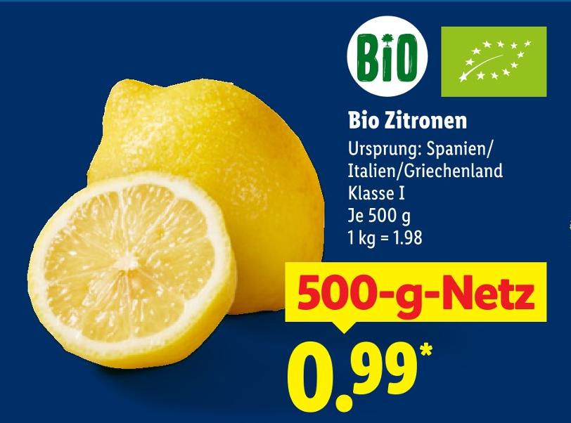 Bio Zitronen