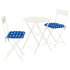 Tisch und 2 Klappstühle für draußen elfenbeinweiß/elfenbeinweiß Klösan dunkelblau 36x32 cm im Angebot bei IKEA in Schorndorf Tisch und 2 Klappstühle für draußen elfenbeinweiß/elfenbeinweiß Klösan dunkelblau 36x32 cm Angebote von SUNDSÖ bei IKEA Schorndorf für 141,97 €