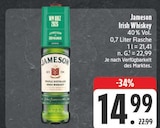 Irish Whiskey im Angebot bei E center in Schweinfurt Irish Whiskey Angebote von Jameson bei E center Schweinfurt für 14,99 €