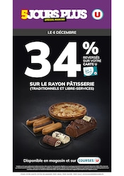 Prospectus U Express à La Patte d'Oie, "5 JOURS PLUS U", 1 page de promos valables du 06/12/2025 au 06/12/2025