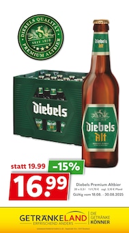 Diebels im aktuellen Getränkeland Prospekt (Rostock) Diebels im Getränkeland Prospekt "Die Getränkekönner" mit 17 Seiten (Rostock)