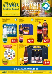 Aktueller Netto Marken-Discount Prospekt mit Cola, "DER ORT, AN DEM DAS GRÖSSTE MEHRWEG-SORTIMENT ZUHAUSE IST.", Seite 1