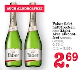 Sekt halbtrocken Angebote von Faber bei E center Offenbach für 2,69 €
