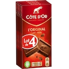 Tablettes de chocolat l'Original - CÔTE D'OR - Carrefour à Bobigny Tablettes de chocolat l'Original - CÔTE D'OR en promo chez Carrefour Bobigny à 3,99 €