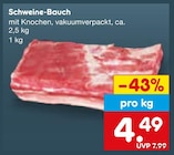 Aktuelle Schweinefleisch Angebote bei Netto Marken-Discount in Fürth Aktuelles Schweine-Bauch Angebot bei Netto Marken-Discount in Fürth ab 4,49 €