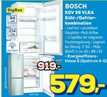 Aktuelles KGV 36 VLEA Kühl-/Gefrierkombination Angebot bei EURONICS in Soest ab 579,00 €