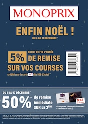 Couches Angebote im Prospekt "ENFIN NOËL !" von Monoprix auf Seite 1