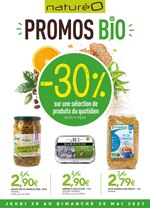 Catalogue NaturéO à Colombes, avec 4 pages Prospectus NaturéO à Colombes, "Promos bio", 4 pages, 20/05/2021 - 30/05/2021